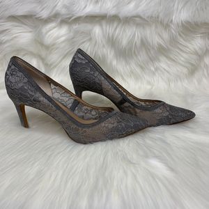 Banana Republic Grey Lace Pumps